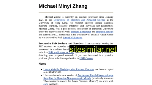 Michaelzhang01 similar sites