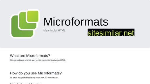 microformats.io alternative sites