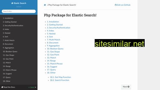 modern-elasticsearch-package.readthedocs.io alternative sites