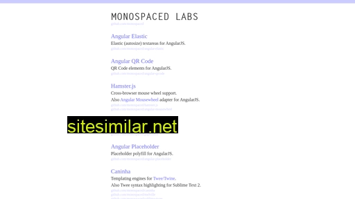 monospaced.github.io alternative sites