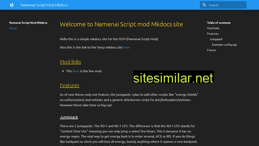 Namenai-script-mod-docs similar sites