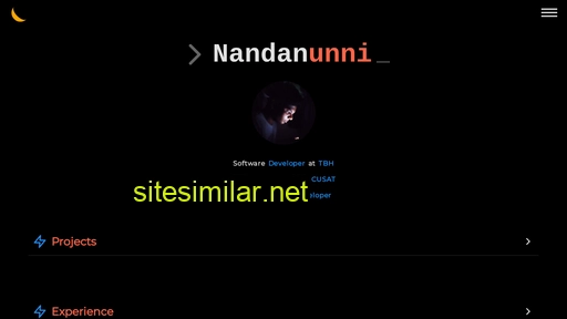 nandan-unni.github.io alternative sites
