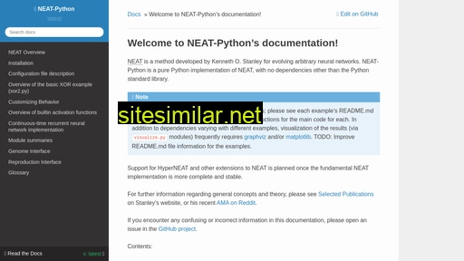 neat-python.readthedocs.io alternative sites