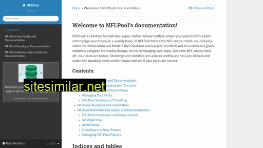 Nflpool similar sites