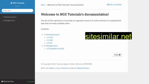 Ngs-tutorials similar sites