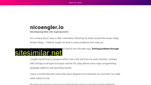 nicoengler.io alternative sites
