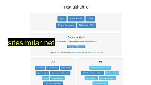nixta.github.io alternative sites