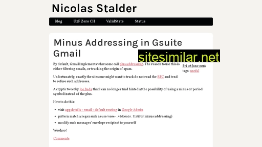 n.stalder.io alternative sites