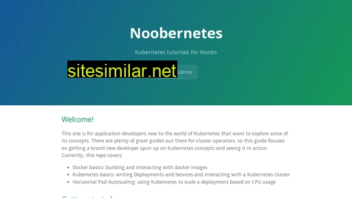 noobernetes.io alternative sites