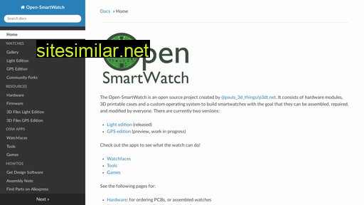 Open-smartwatch similar sites