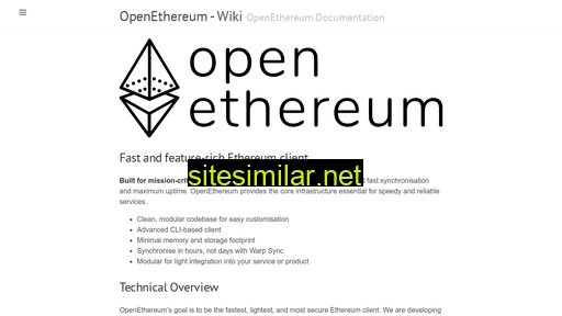 openethereum.github.io alternative sites