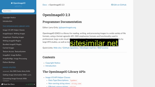 openimageio.readthedocs.io alternative sites