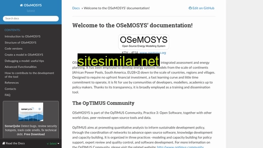 osemosys.readthedocs.io alternative sites