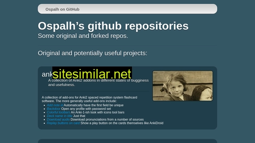 ospalh.github.io alternative sites