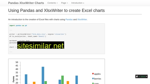 pandas-xlsxwriter-charts.readthedocs.io alternative sites