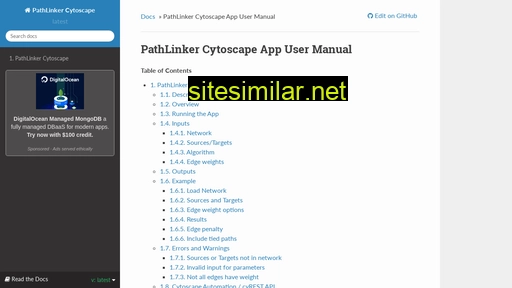 pathlinker-cytoscape-app.readthedocs.io alternative sites