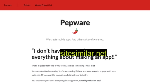 Pepware similar sites