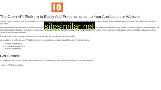 personalizer.io alternative sites