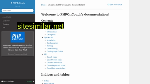 php-on-couch.readthedocs.io alternative sites