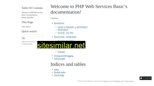 Php-web-services-training similar sites