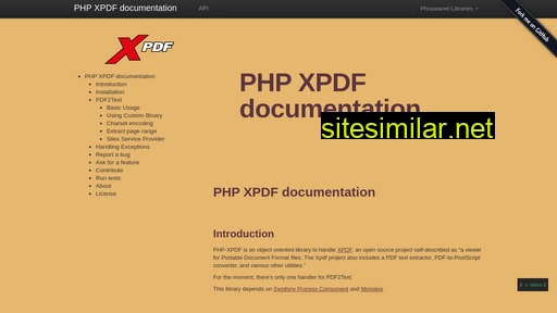 php-xpdf.readthedocs.io alternative sites