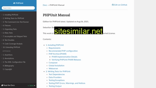 Phpunit-document-english similar sites
