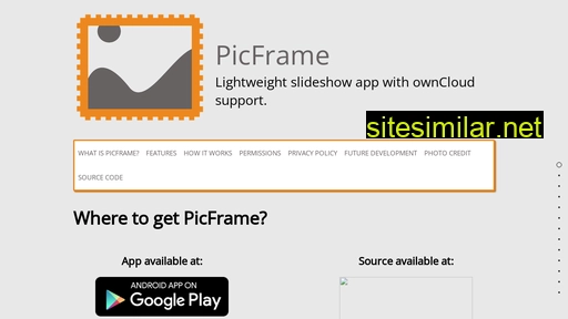 Picframe similar sites