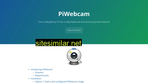piwebcam.github.io alternative sites