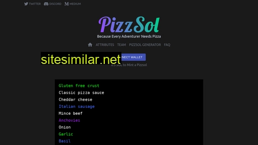 pizzsol.io alternative sites