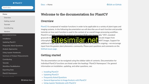 Plantcv similar sites
