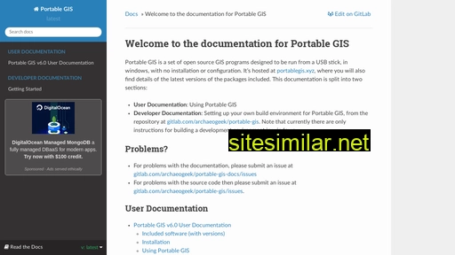 portable-gis-docs.readthedocs.io alternative sites