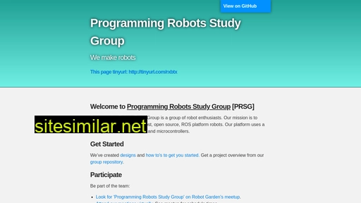 Programmingrobotsstudygroup similar sites
