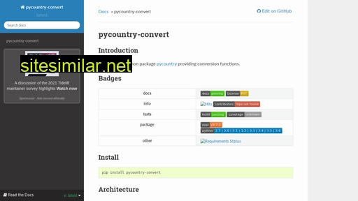 Pycountry-convert similar sites