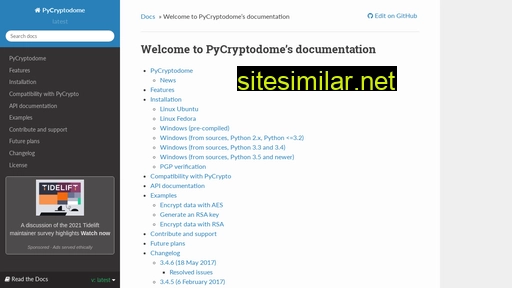 Pycryptodome-master similar sites