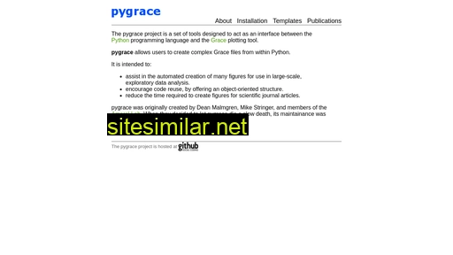 Pygrace similar sites