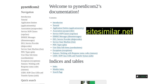 pynetdicom2.readthedocs.io alternative sites