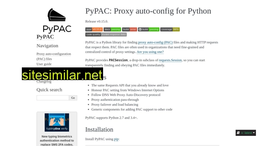 pypac.readthedocs.io alternative sites