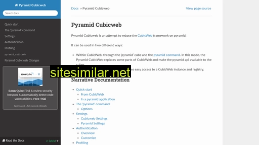 pyramid-cubicweb.readthedocs.io alternative sites