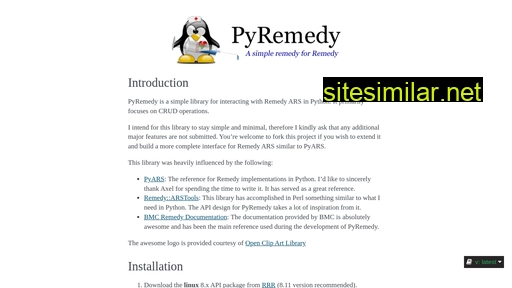 pyremedy.readthedocs.io alternative sites