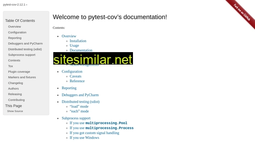 pytest-cov.readthedocs.io alternative sites