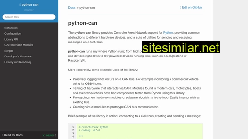 python-can.readthedocs.io alternative sites