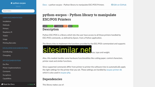 python-escpos.readthedocs.io alternative sites