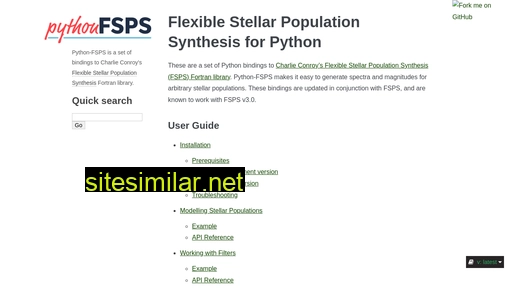 Python-fsps similar sites