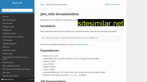 python-plot-utilities.readthedocs.io alternative sites
