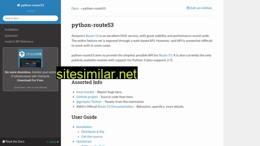python-route53.readthedocs.io alternative sites