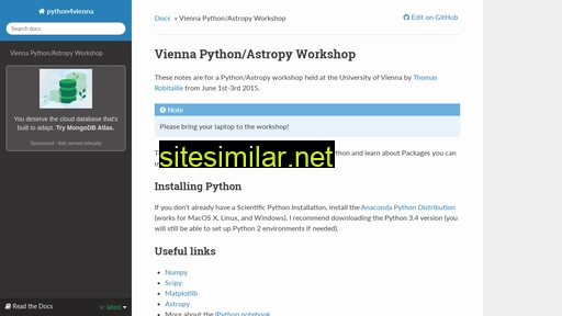Python4vienna similar sites