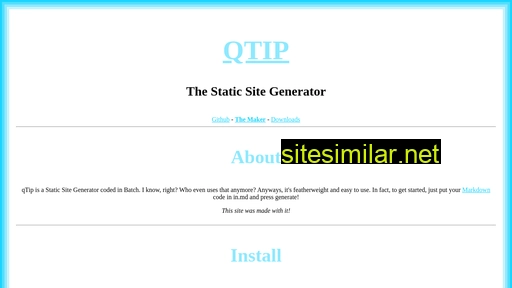 Qtipsites similar sites