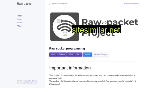 raw-packet.github.io alternative sites