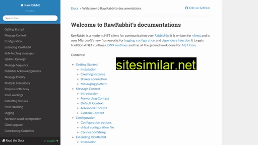 rawrabbit.readthedocs.io alternative sites