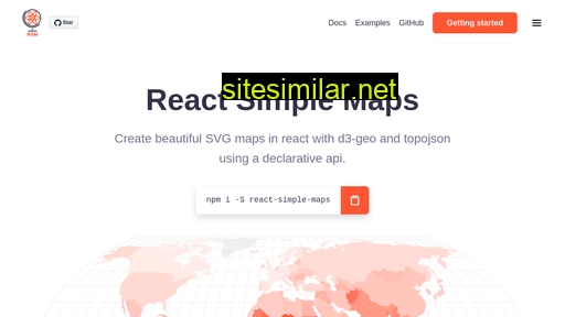 react-simple-maps.io alternative sites